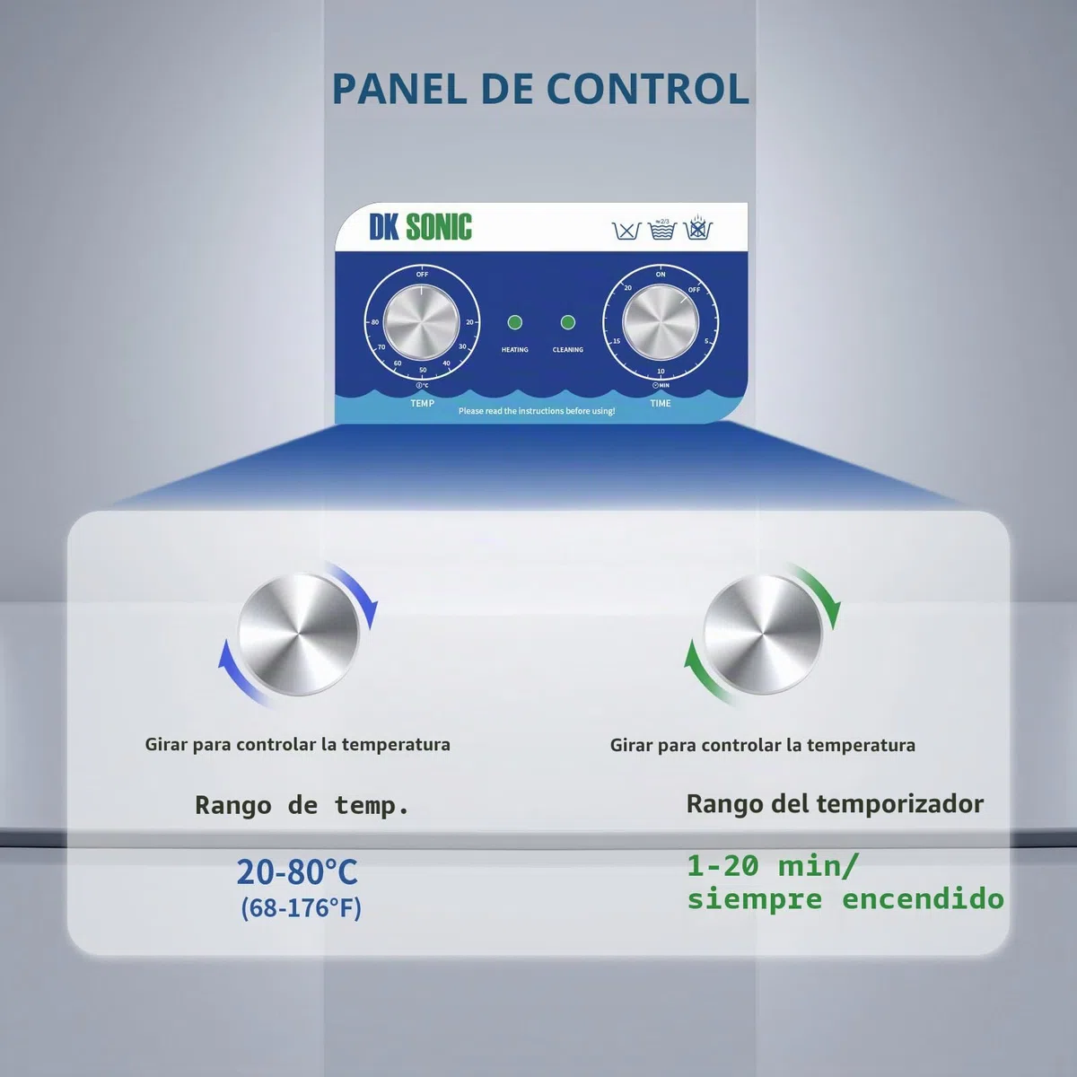 DK SONIC Limpiador Ultrasónico, Limpiador Ultrasónico de Joyas de Acero Inoxidable de 3L 120W con Calentador y Temporizador Mecánico para Lmpiar Joyas, Anteojos, Monedas (Cesta Incluida)