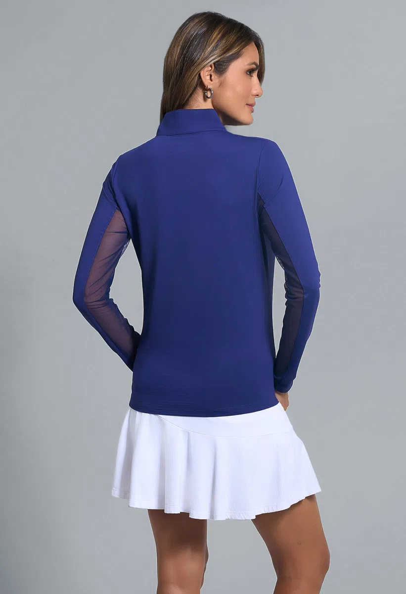IBKUL Athleisure Wear - Camiseta de manga larga con protección solar UPF 50+ Icefil Cooling-Solid 80000