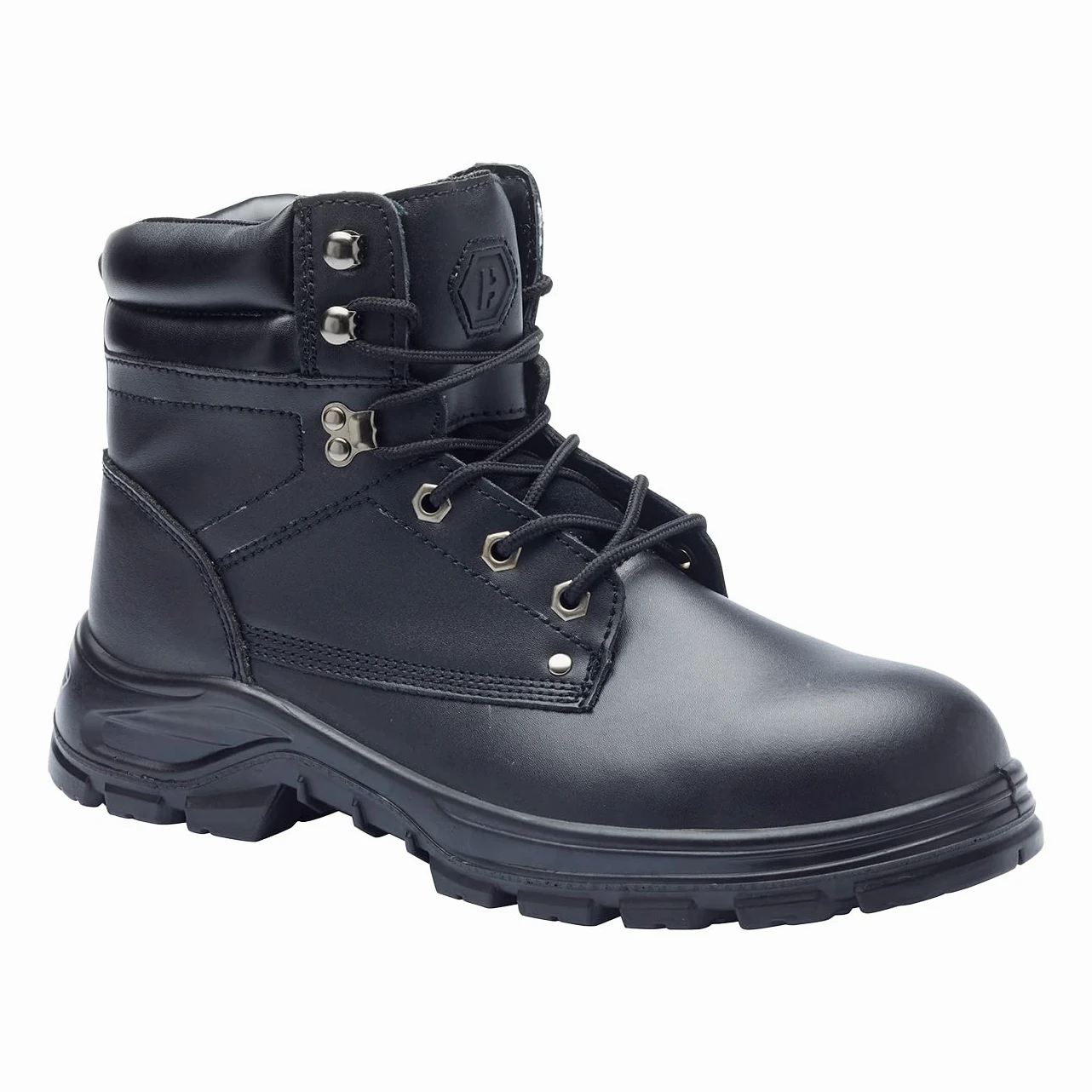 Blackrock Ultimate S3 Botas de Seguridad Resistentes al Agua con Protección Antiestática, Piel Negra, Hiker con Puntera de Acero y Suela de Acero Protectora, Botas de Trabajo de Seguridad Ligeras