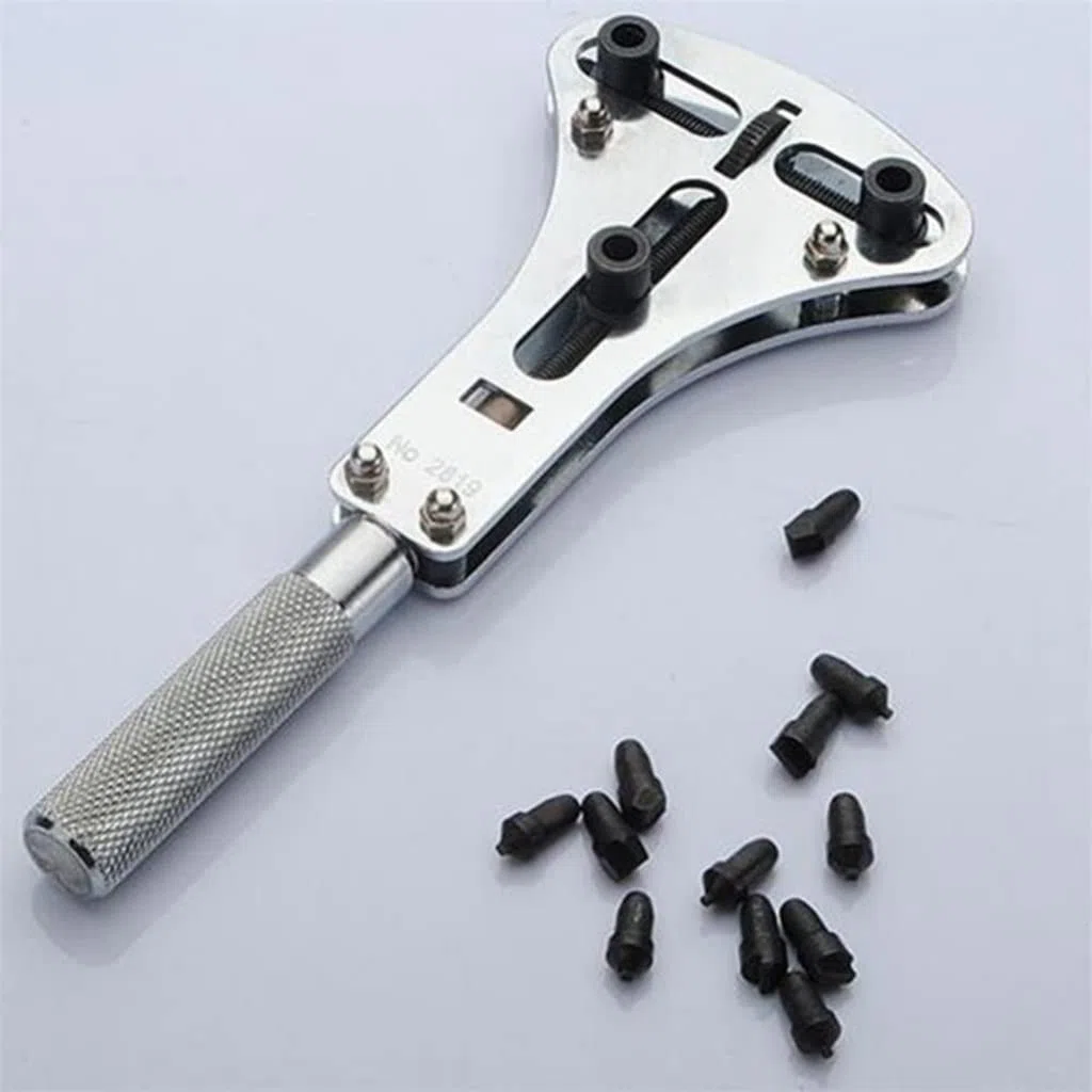 Herramienta de reparación de abridor de caja trasera de reloj, tornillo de extracción ajustable, llave de 16-48 mm (como se muestra 1)