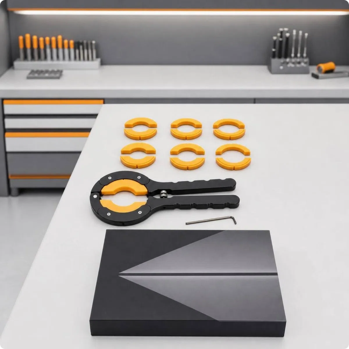 Baoblaze Dispositivo de Reparación de Relojes Herramienta Abridor Extractor Removedor de Bisel con Cabezal Ajustable Inserciones Intercambiables y Tornillo