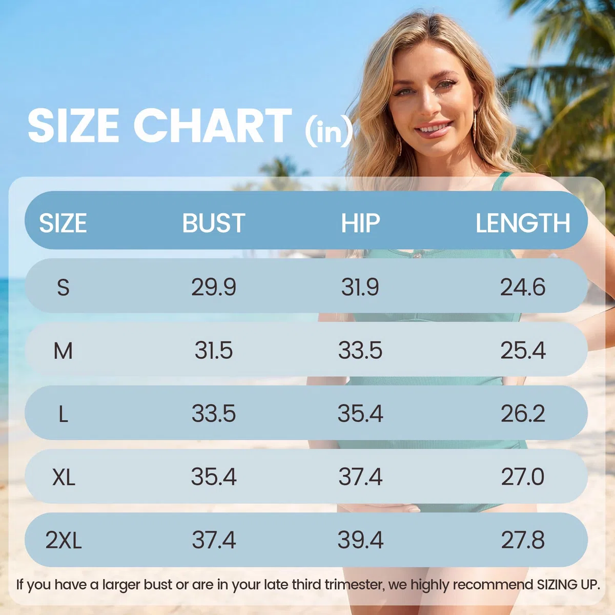 American Trends Traje de baño de Maternidad de una Pieza con Botones y Espalda Cruzada