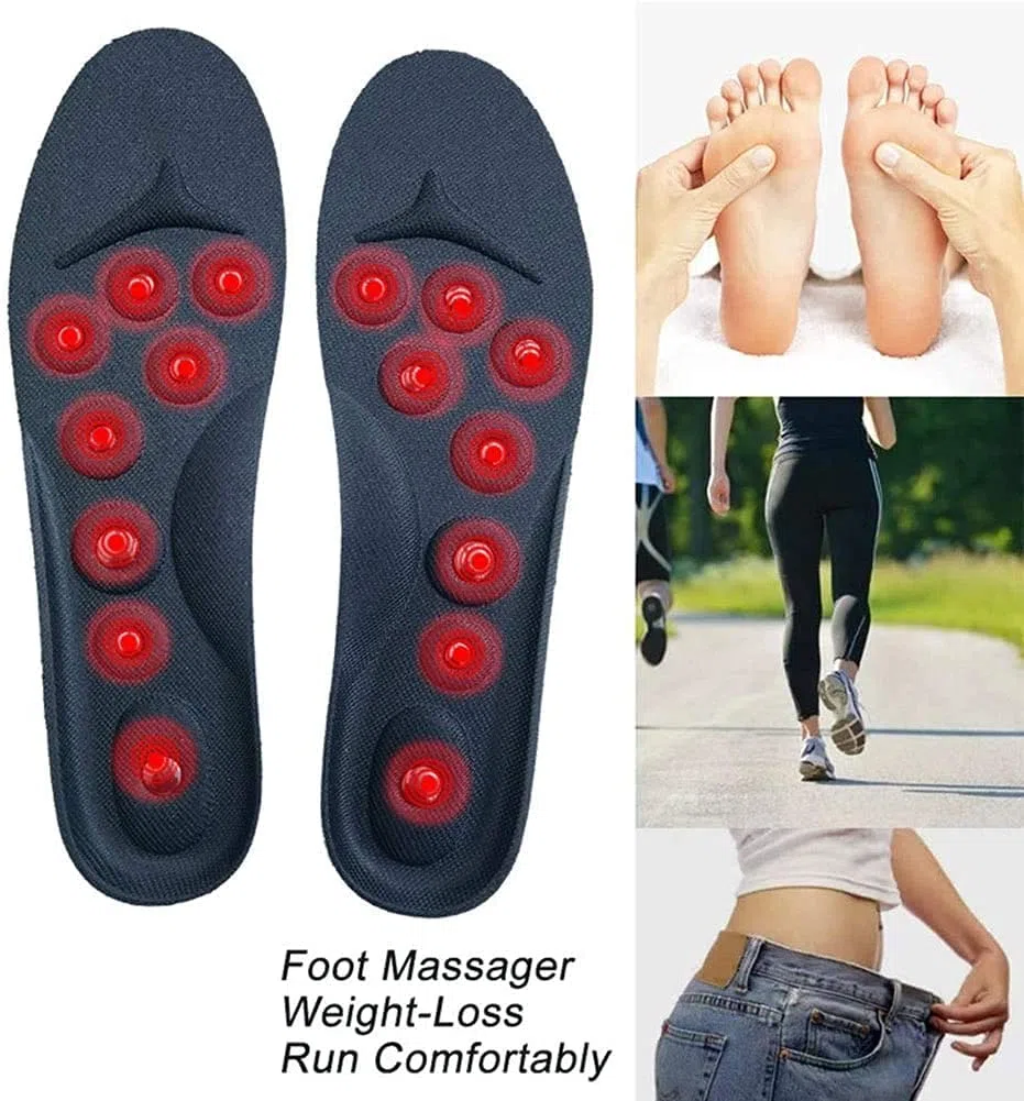 Plantillas, Plantillas de Masaje for Zapatos, Plantillas Anti-Plantar, magnéticas, magnético for pies Planos, Fascitis Plantar(3 Pair,S(35 41))