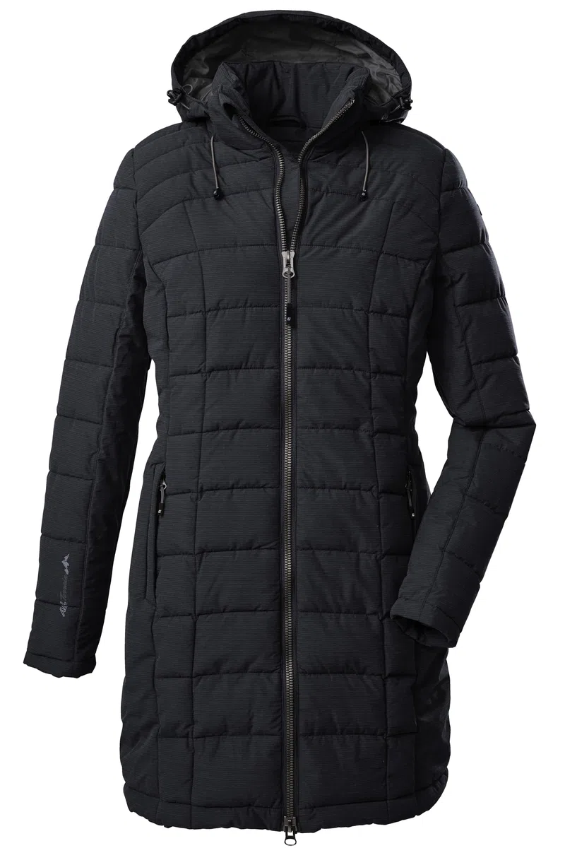 Killtec Skane Wmn Quilted Prk Parka de plumón con capucha desmontable Mujer
