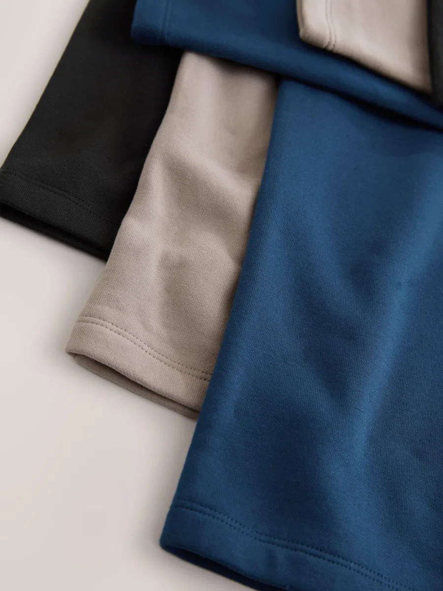 NEXT Niños Pack de 3 Pantalones de chándal de Corte estándar con Bajos Sencillos