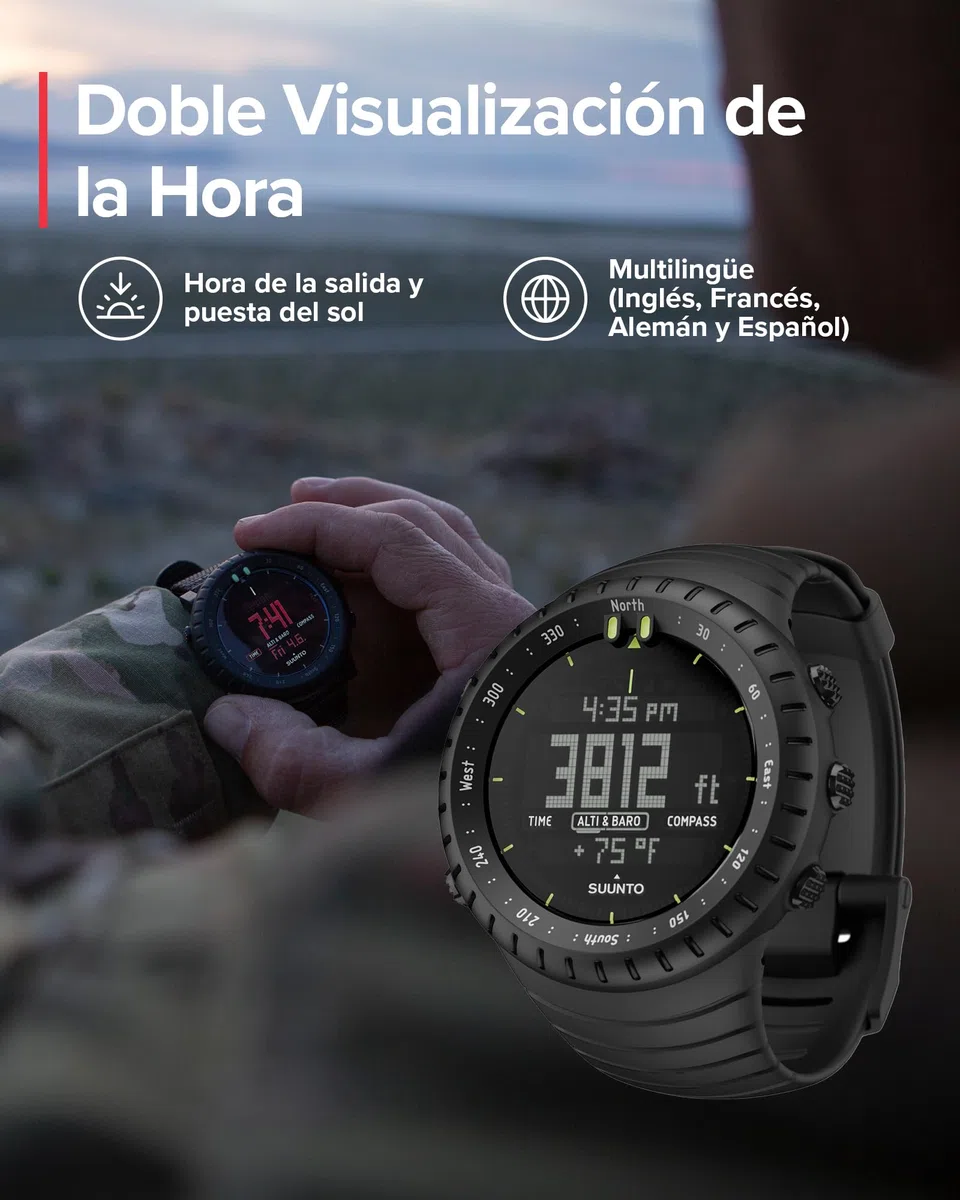 Suunto Core Reloj Outdoor con Altímetro, Barómetro y Brújula