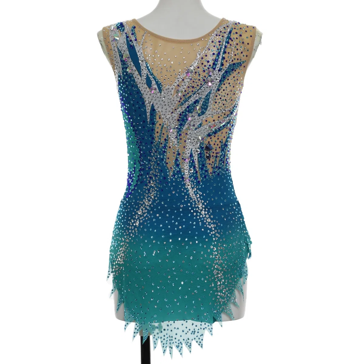 Maillot De Gimnasia Rítmica Con Diamantes. Traje De Gimnasia Artística For Niña, Ideal For Actuaciones Y Competición.