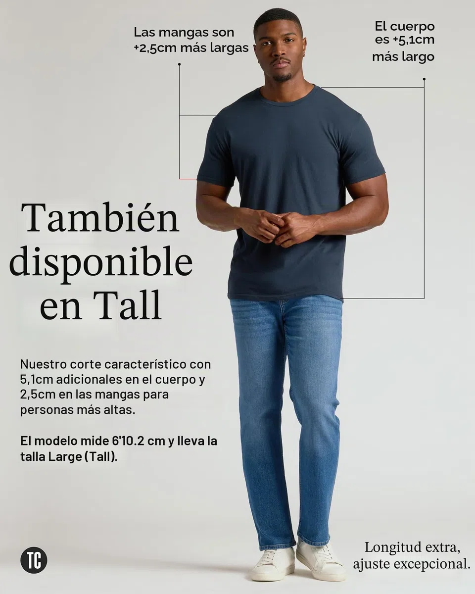 True Classic Short Sleeve Classic Crew Camiseta Hombre (Pack de 1)