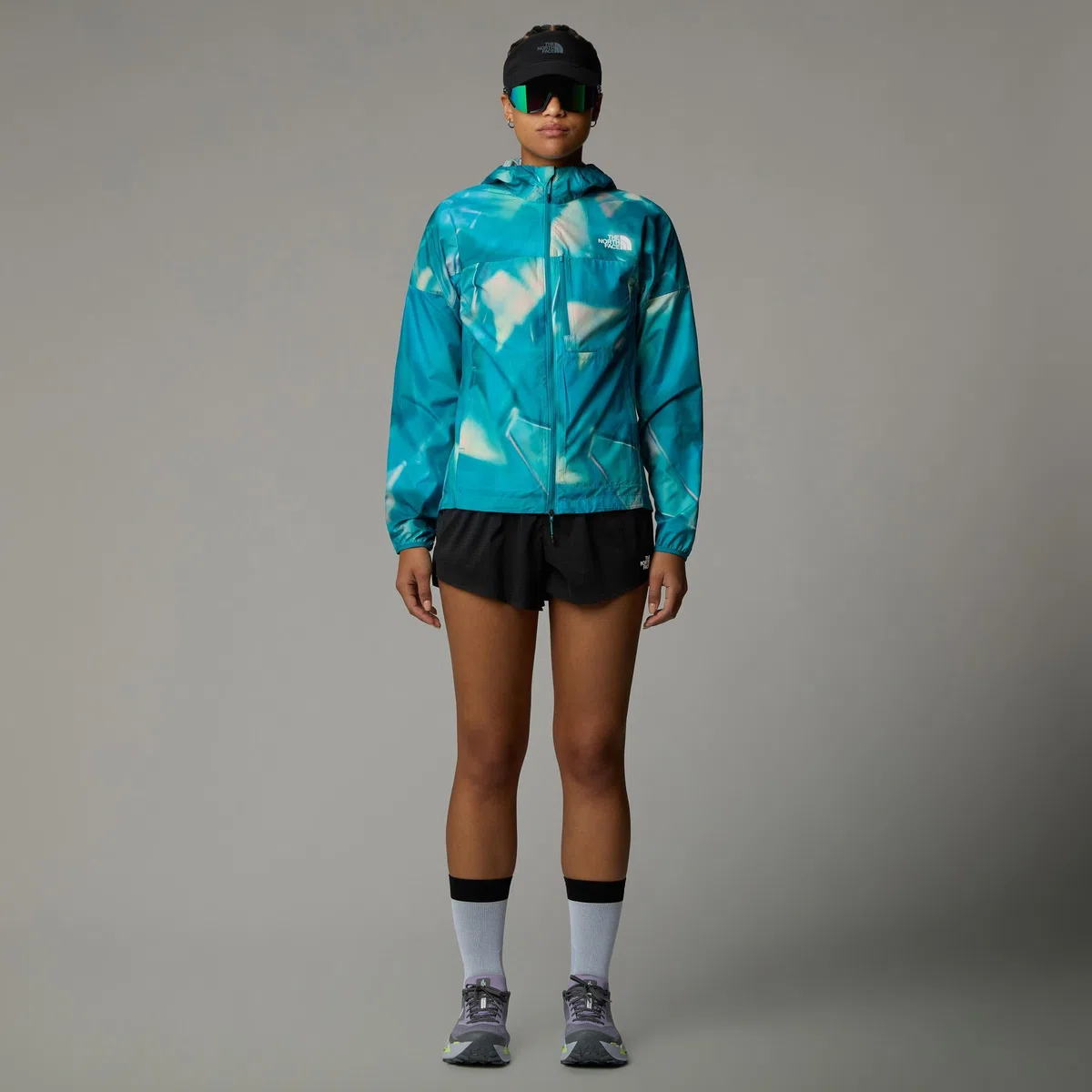 The North Face Sunriser 3In Pantalones Cortos Mujeres Galactic Blue prisms Print