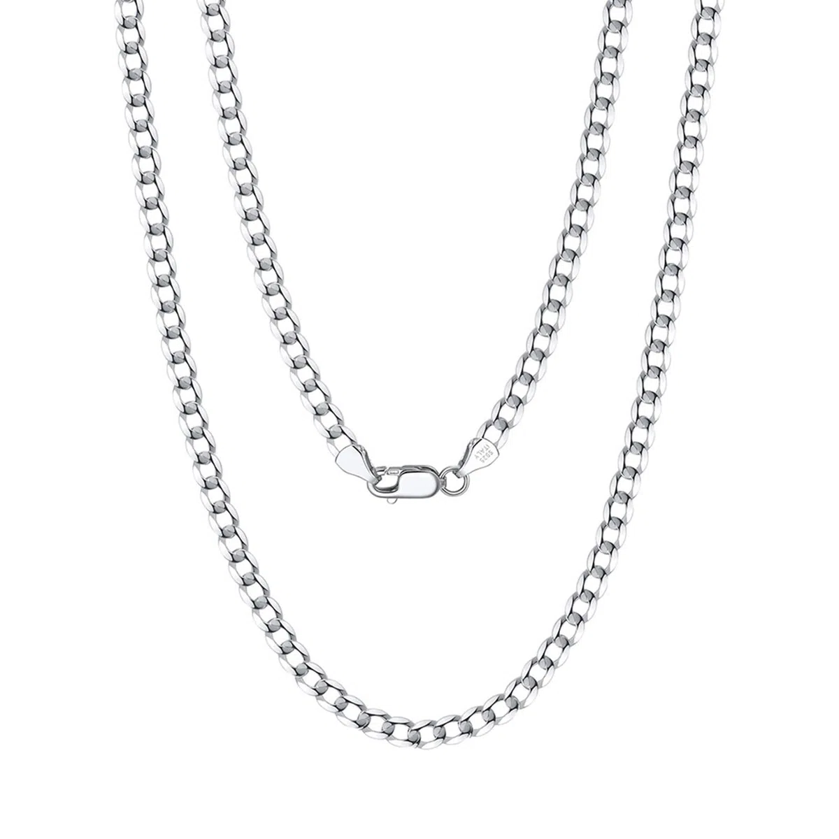 Collar con colgante para mujer, plata de ley 925, cadena de eslabones adecuado para bodas, aniversarios y vacaciones