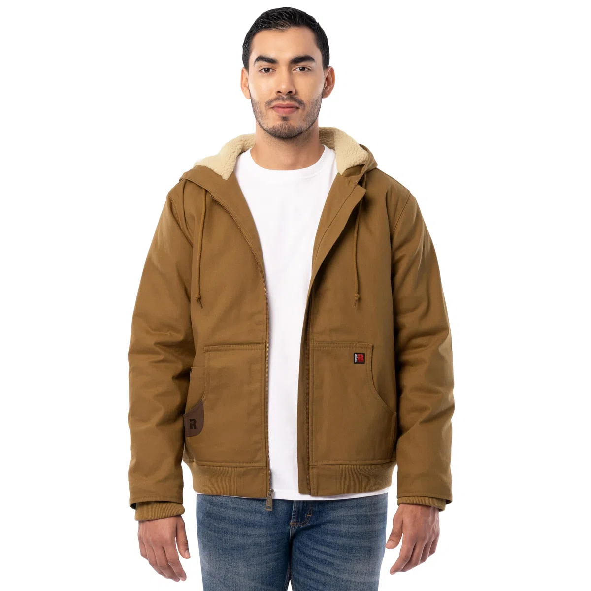 Wrangler Chaqueta Con Cremallera Completa Forrada de Sherpa de Pato Chaqueta Hombre