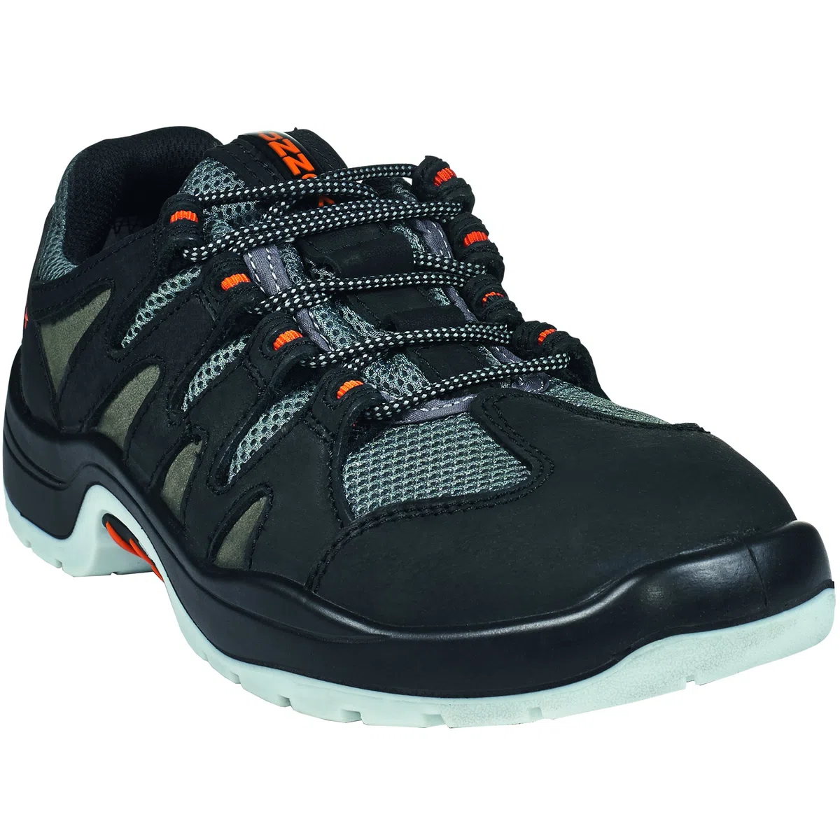 Zapatillas de seguridad runnex 5102 – 52 "equipo Star, S1, tamaño 52, negro/naranja/gris