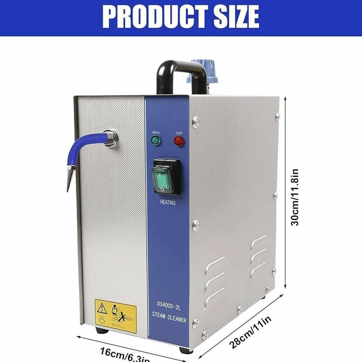 Limpiador a Vapor Para Joyas De 1300 W/2200 W, Equipo De Limpieza a Vapor De Acero Inoxidable 304 Para Joyas, Limpiador Profesional a Vapor Para Gemas, Oro Y Plata.,2L