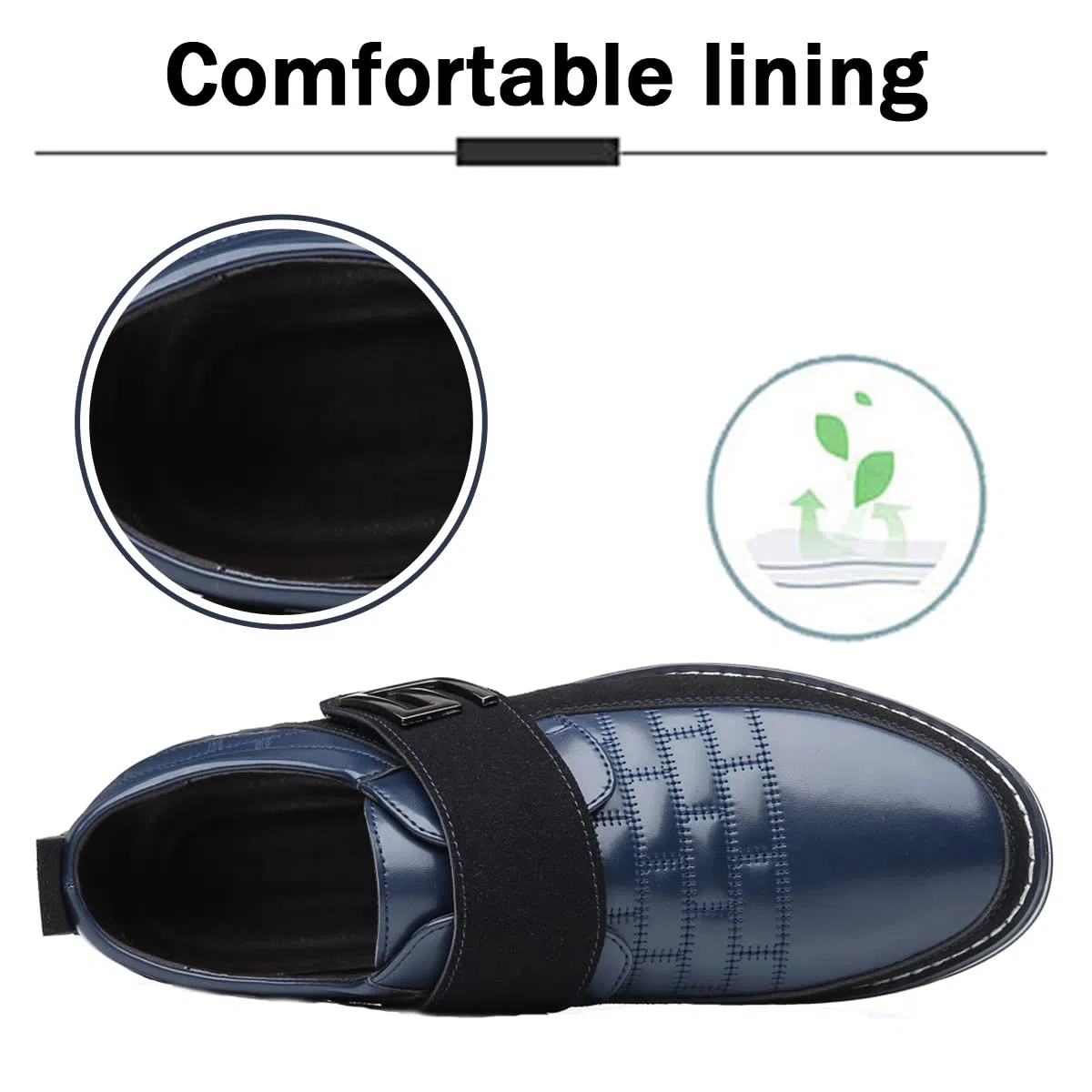 Mocasines de Hombre de Cuero de Primera Calidad Comfort Business Casual Oxford Zapatos de Vestir Zapatos de Moda Zapatillas de Vestir Oficina de Oficina de conducción de Zapatos