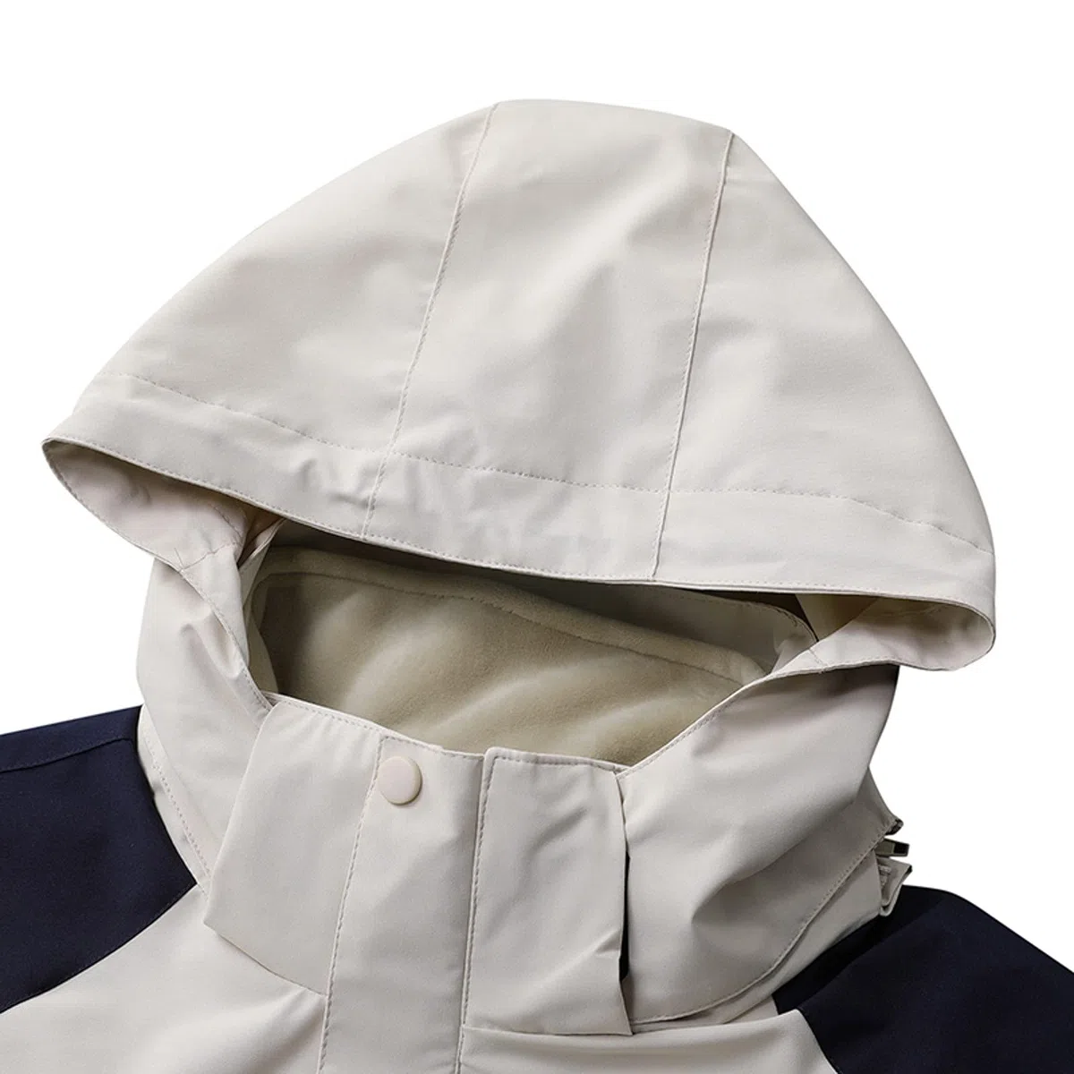Chaqueta de lluvia para hombre, impermeable, cortavientos, compacta, plegable, ligera, chaqueta de ocio, cortavientos resistente, ideal para ciclismo y senderismo, Blanco, XXXL
