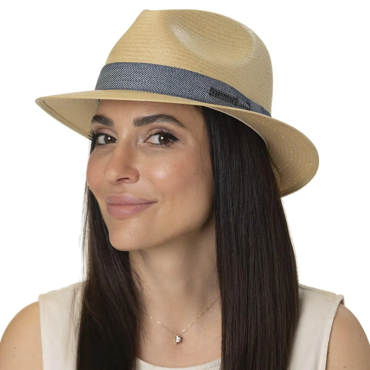 Stetson Sombrero de Paja Mondavo Toyo Mujer/Hombre - Traveller Sol Verano Primavera/Verano