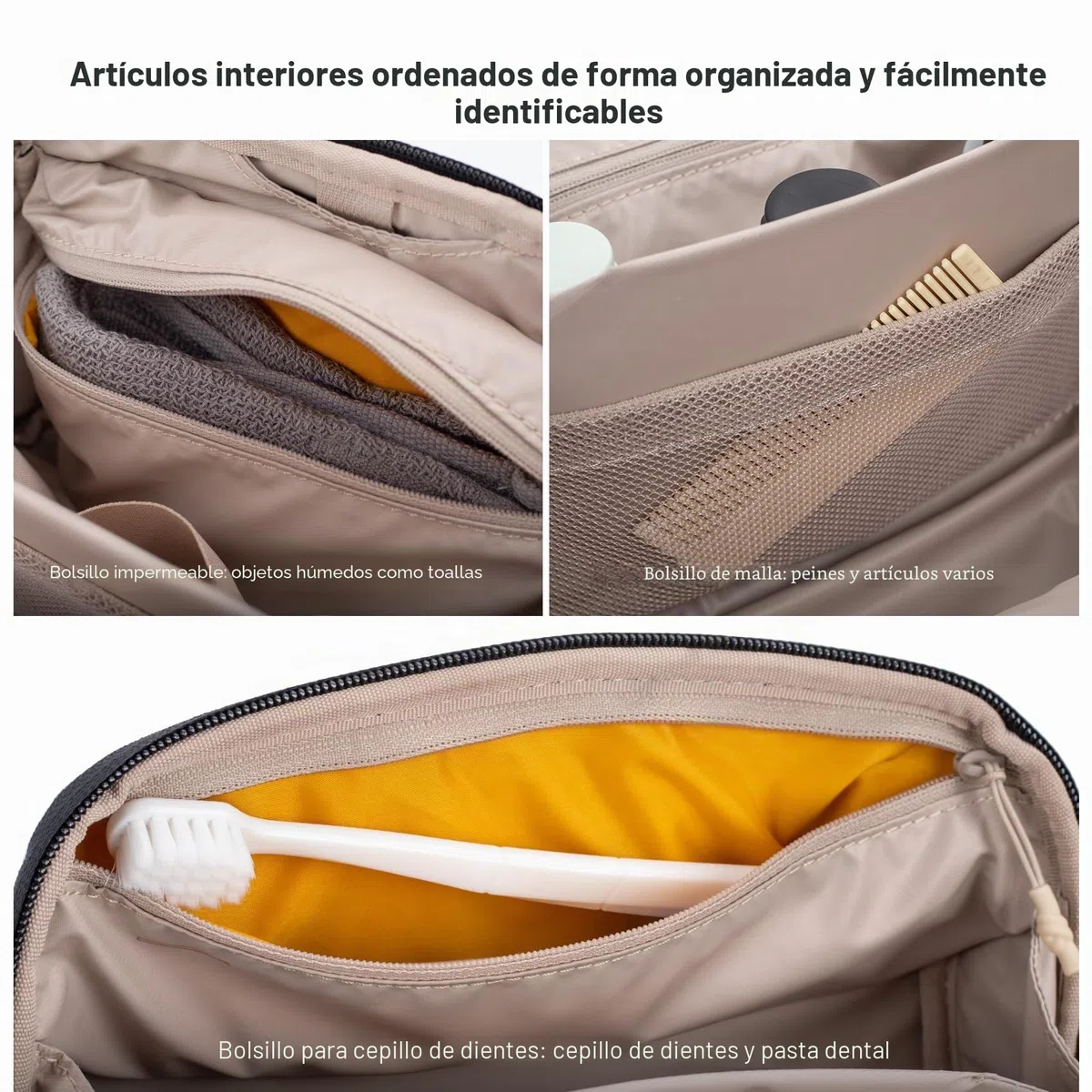 PGYTECH Neceser de Viaje Bolsa de Aseo, Organizador Compacto Negro | Tejido Impermeable, Separación Seco y Húmedo, Gancho Colgante, Múltiples Bolsillos, Neceser Ligero de Viaje