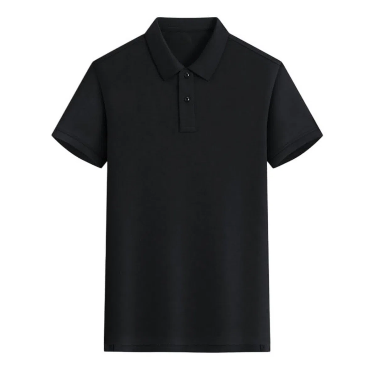 Camiseta de algodón con cuello para hombre, manga corta, ajuste recto, informal, para viajes