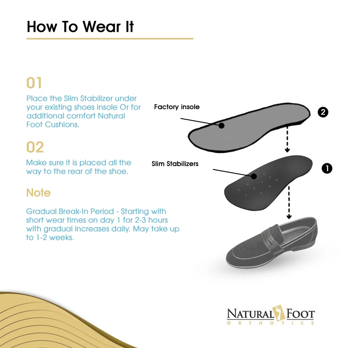 Natural Foot Orthotics - Plantillas ortopédicas para pies planos o arcos bajos, Men's 11-11.5 / Women's 12-12.5, 1