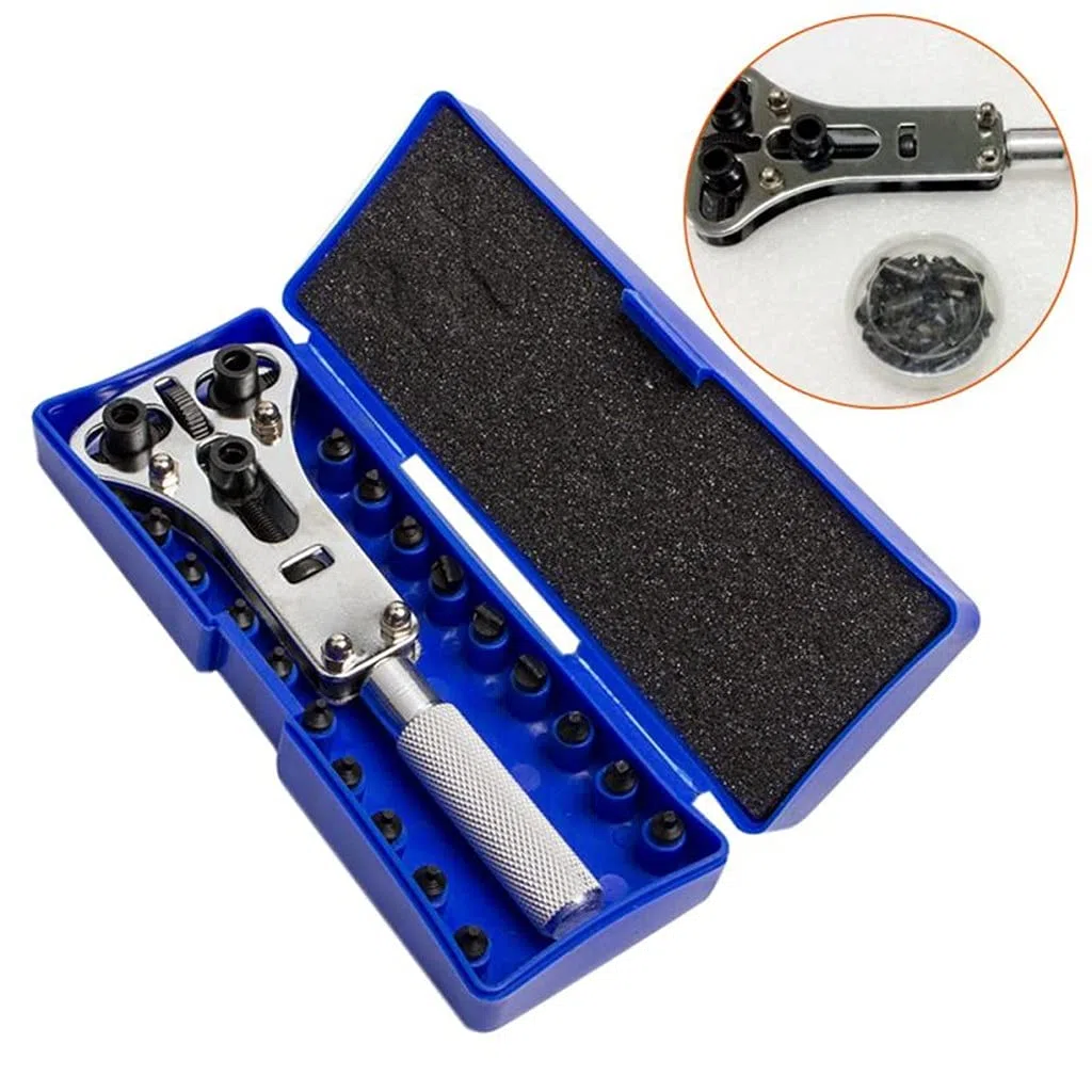 Kit de Herramientas práctico para Abrir la Tapa de la batería de la Caja Trasera del Reloj Multifuncional, Llave de reparación, removedor de Tornillos