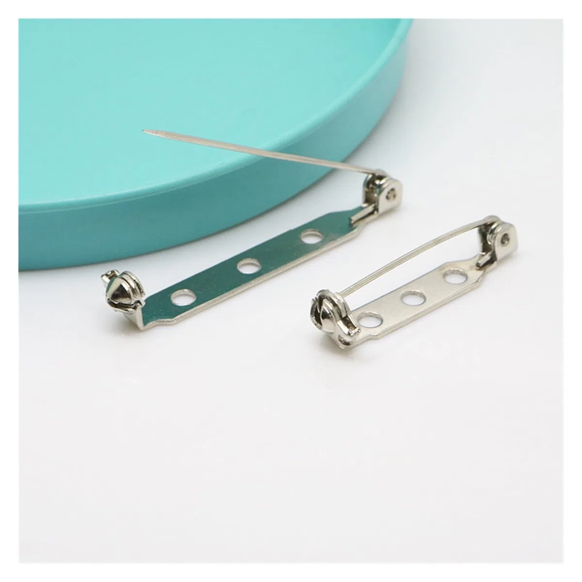 20 Piezas de broches de Acero Inoxidable. | Pasadores de bloqueo seguros for portatarjetas, accesorios y resultados de joyería DIY, proyectos artesanales