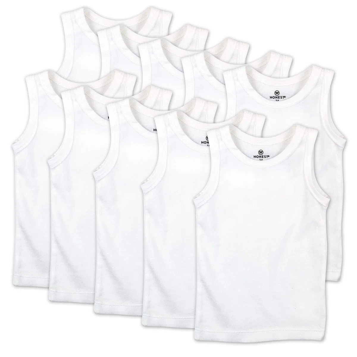 HonestBaby Camisetas sin mangas unisex para bebé, 100 % algodón orgánico, para bebés y niños pequeños, unisex, para bebés y niños pequeños