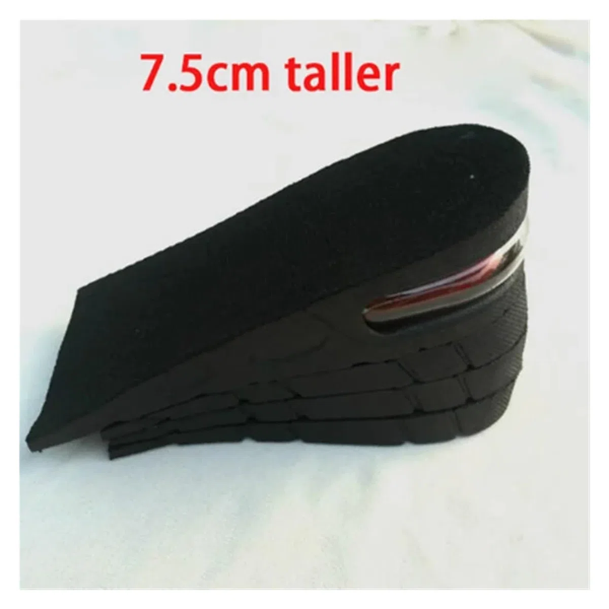 Plantillas para aumentar la estatura 3 pares de plantillas aumento altura for hombres y mujeres, zapatos con elevador, cojín, zapatillas deporte unisex, inserto elevación del talón(Heighten 7.5cm)