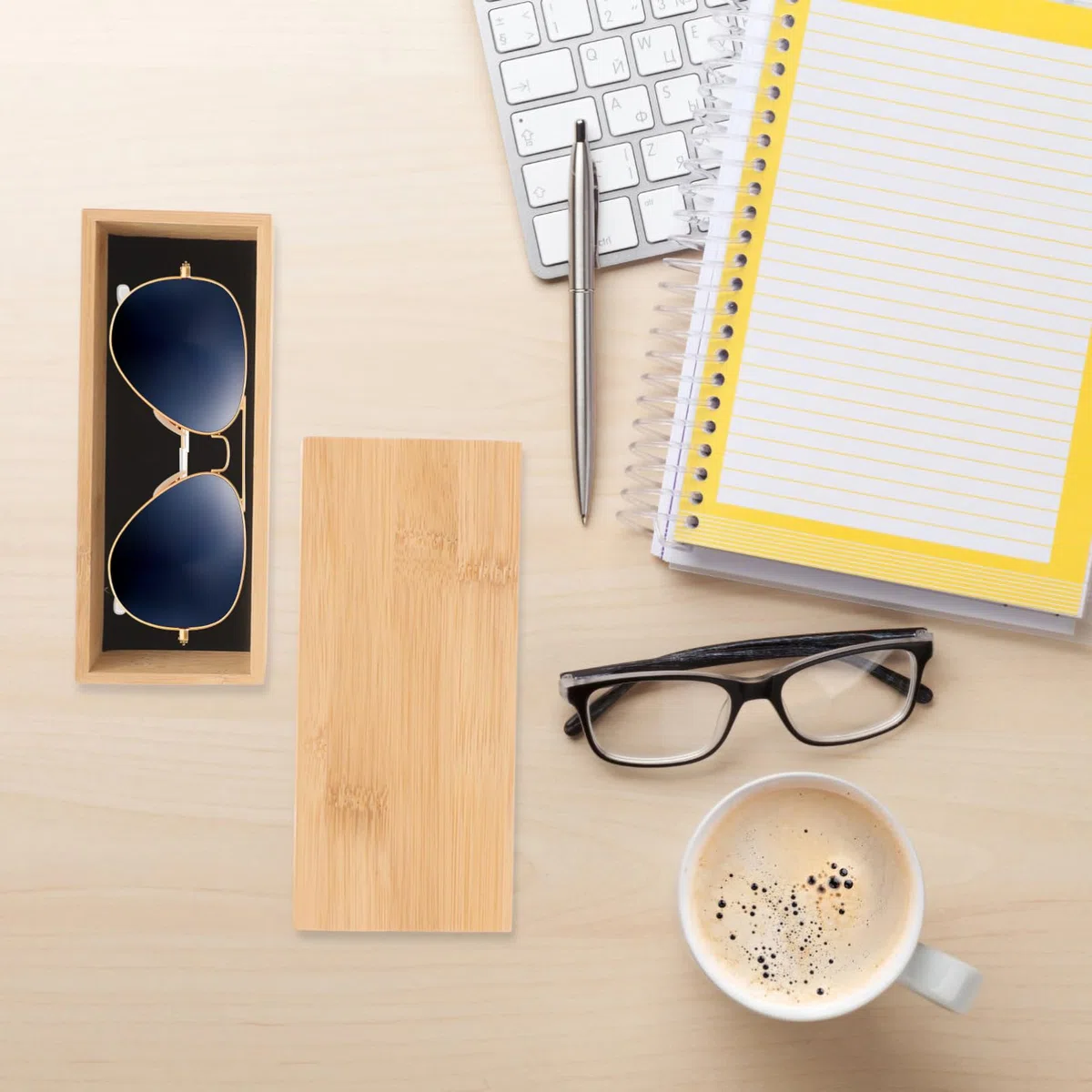 LIFKOME Estuche De Bambú Para Gafas Estuche De Anteojos Electrónico Estuche De Gafas Múltiples Estuche De Viaje Para Gafas De Sol Estuche De Gafas De Abuelo Casos Soporte Para Gafas Lentes