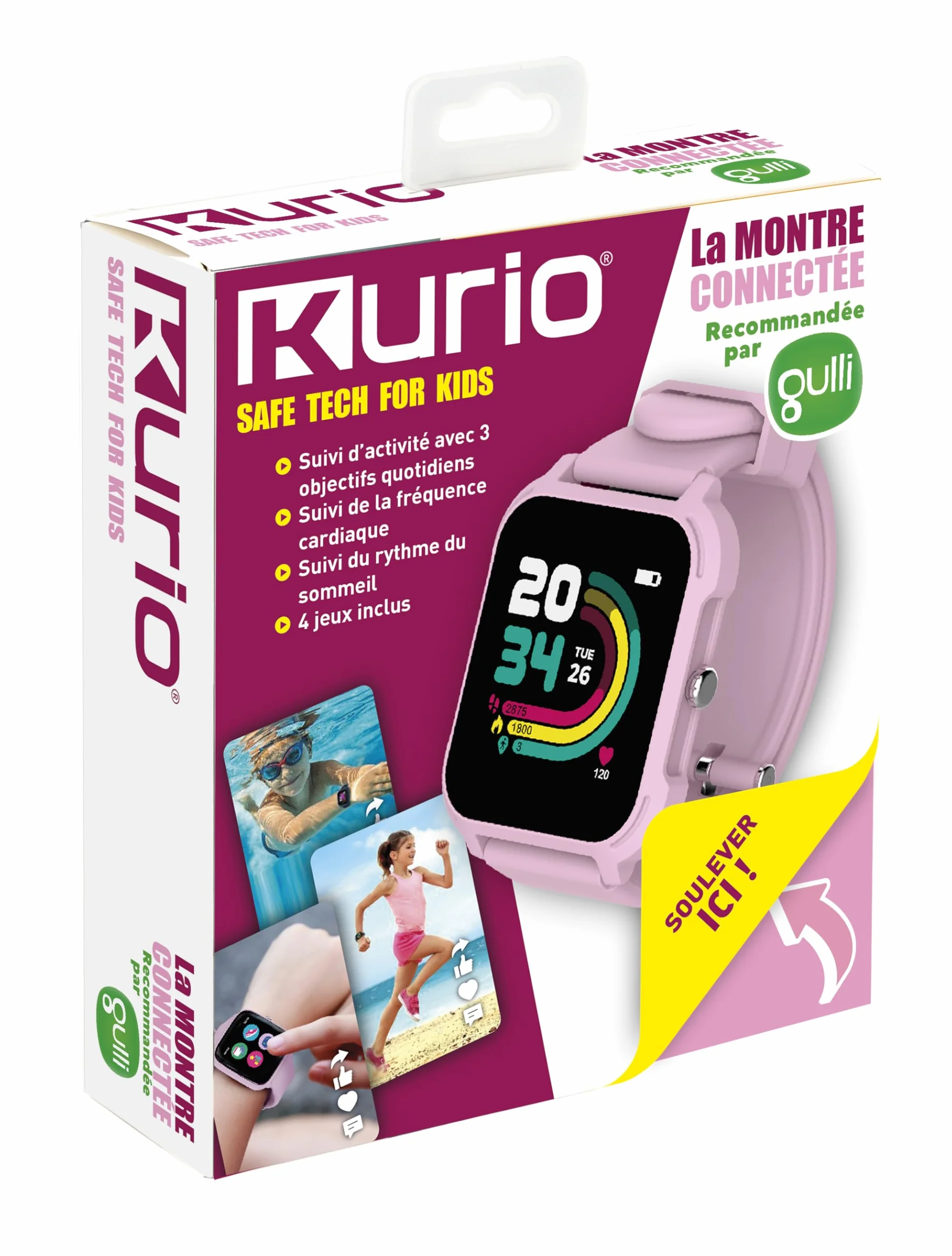 KURIO - Reloj Inteligente para niños y Adolescentes, Recomendado por Gulli a Partir de 6 años