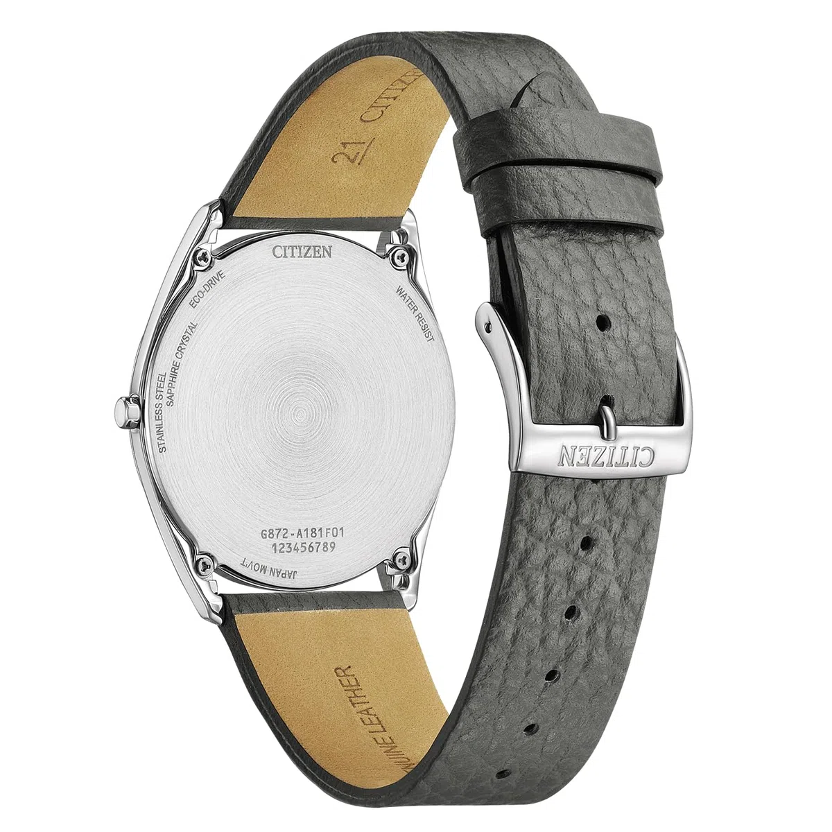 Citizen Reloj analógico Eco-Drive para Hombre con Correa de Piel AR3120-24L