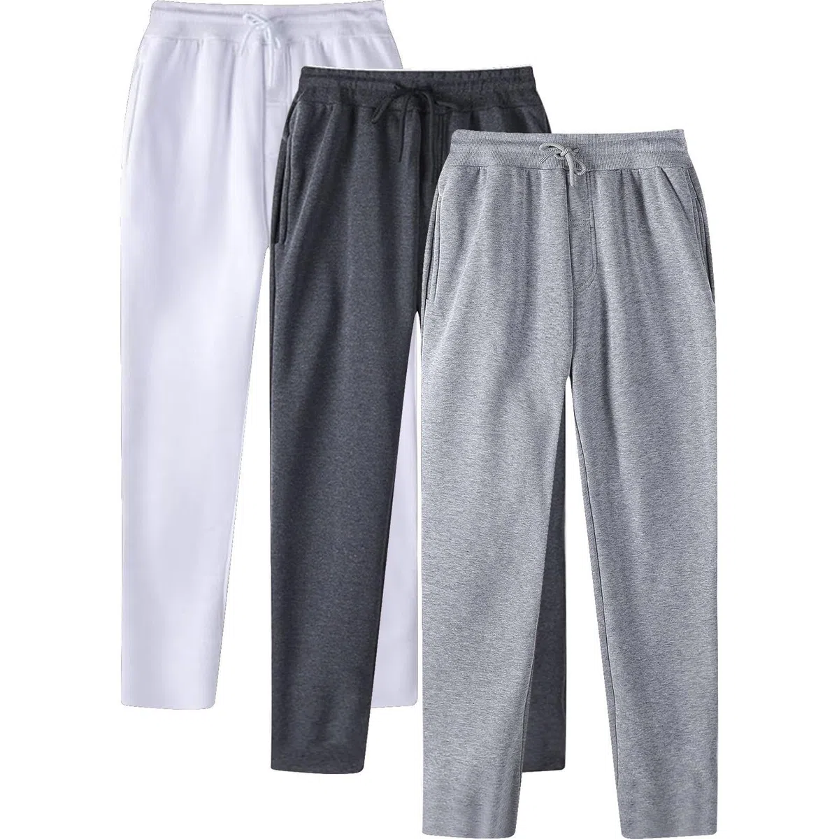 Genérico Pantalon Chandal Hombre Bolsillos Cintura Elástica con Cordón Y Bajo Pantalones Hombre Pantalones De Chándal De Trabajo para Recuperado Jogger con Puños
