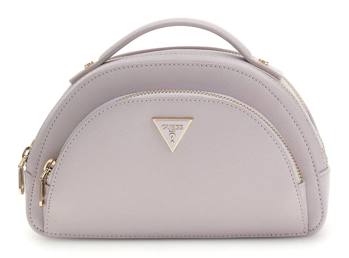 GUESS Neceser Beauty Case Double Zip Lilac Rosa