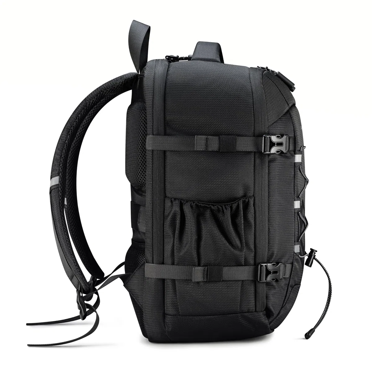 BARRENS Mochila de equipaje de mano, 40 x 30 x 20 cm, impermeable para Wizzair, Eurowings, equipaje de cabina de 23 L con compartimento para portátil, Negro , 23