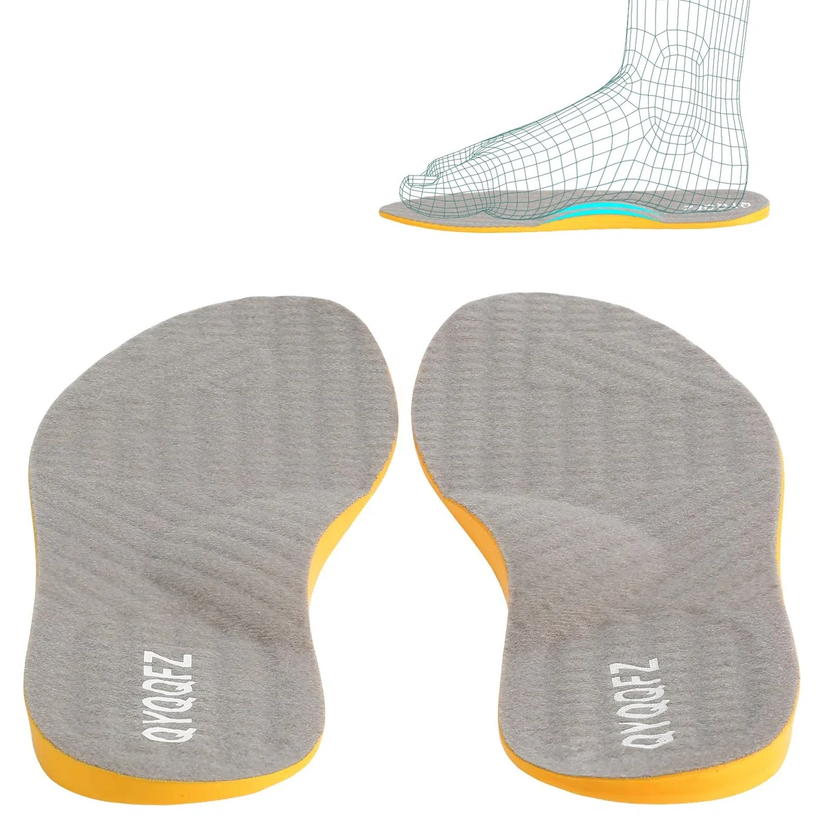 JXKWSY Plantilla ortopédica de corrección de piernas O/X 1 par, cuña de talón corrector de piernas, plantillas de supinación para mujeres y hombres inserciones de zapatos de alineación (tamaño: 9.6