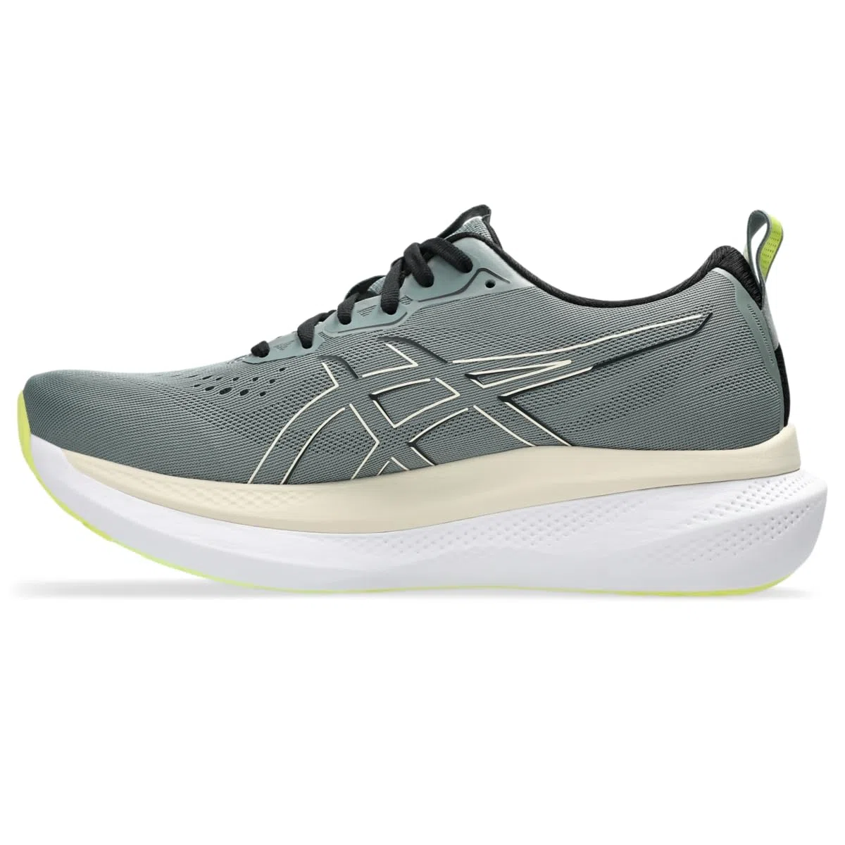 Asics GLIDERIDE MAX - Tenis de Correr para Hombre, Monument Blue/Vanilla