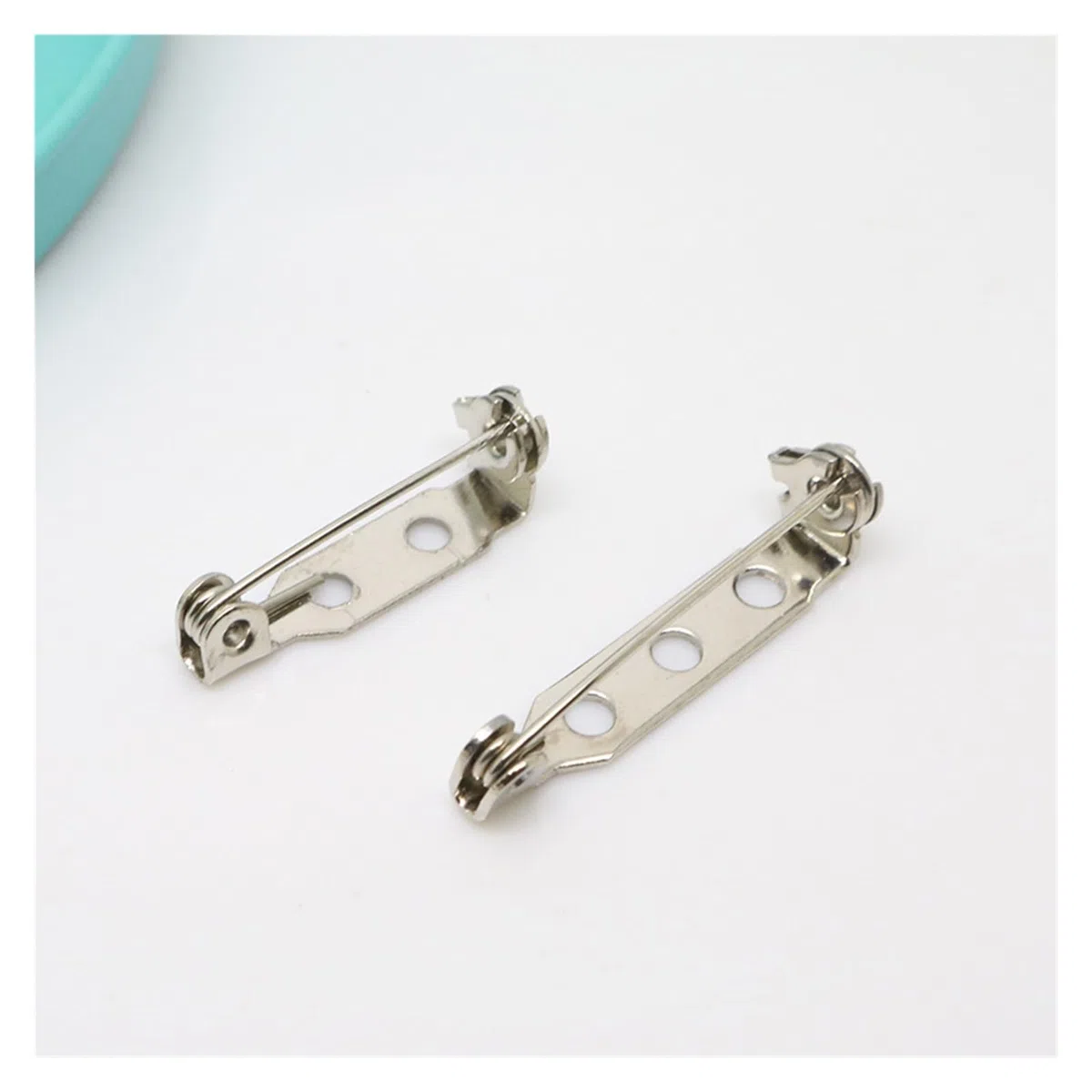 20 Piezas de broches de Acero Inoxidable. | Pasadores de bloqueo seguros for portatarjetas, accesorios y resultados de joyería DIY, proyectos artesanales
