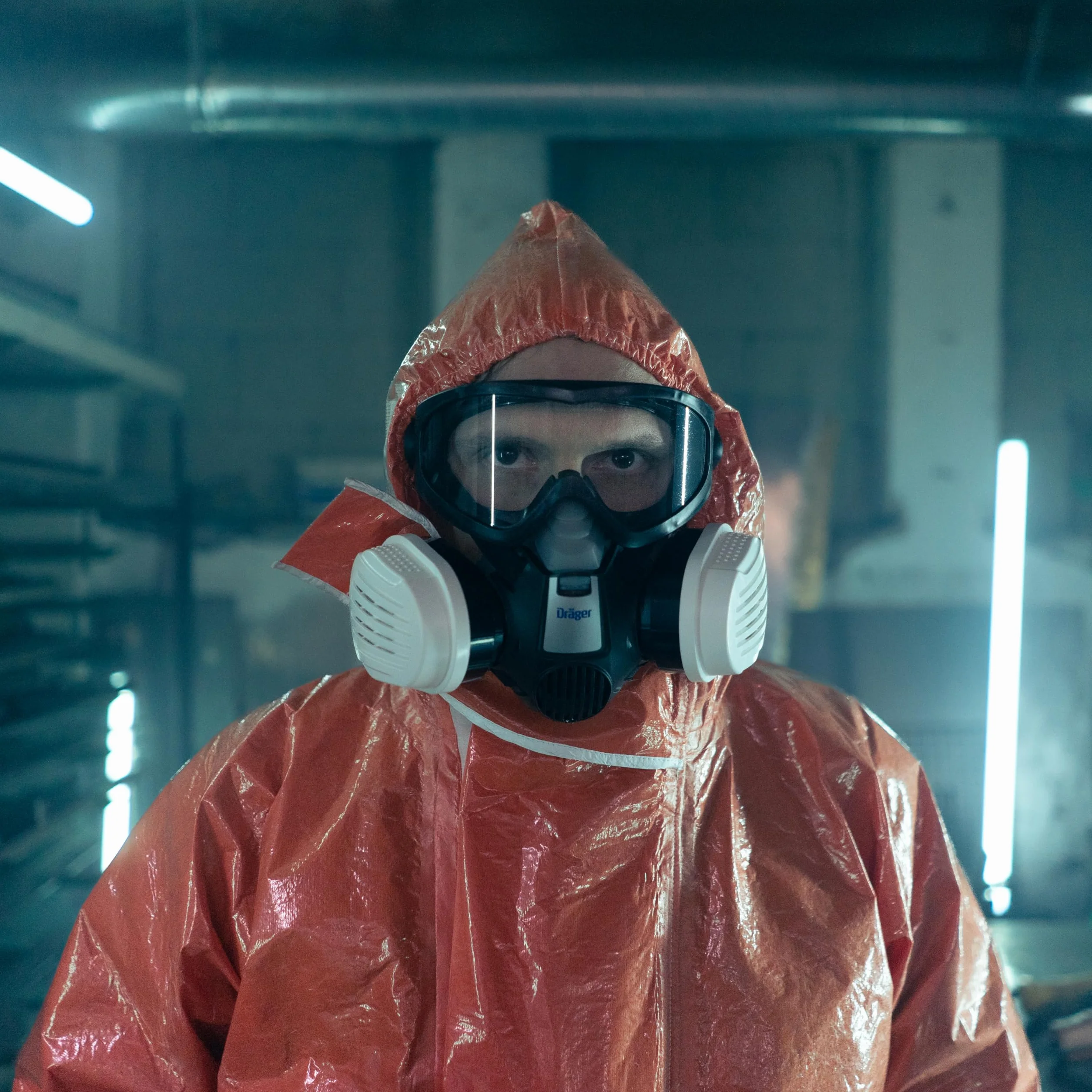 Dräger SPC 4400 CLF mono de protección profesional - Talla XL | Uso con mascarillas y respiradores para industria farmacéutica, petrolera y química