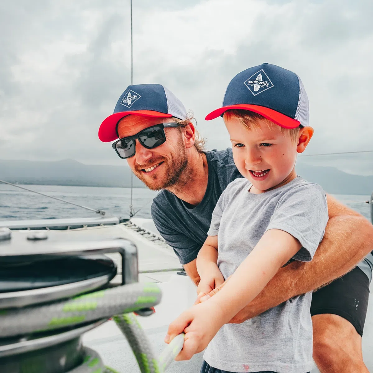 Soulbuddy Gorras Padre Niño Trucker – Lote de 2 Gorras Familia – Papá e Hijo/Hija – Look Mini-me – Idea Regalo Día del Padre
