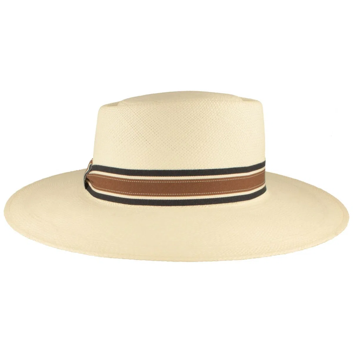 Breiter Sombrero Panamá Original para Mujer Sombrero de Paja de Ecuador Sombrero de Verano Bolero Tradicional Tejido a Mano Protección UV 50+