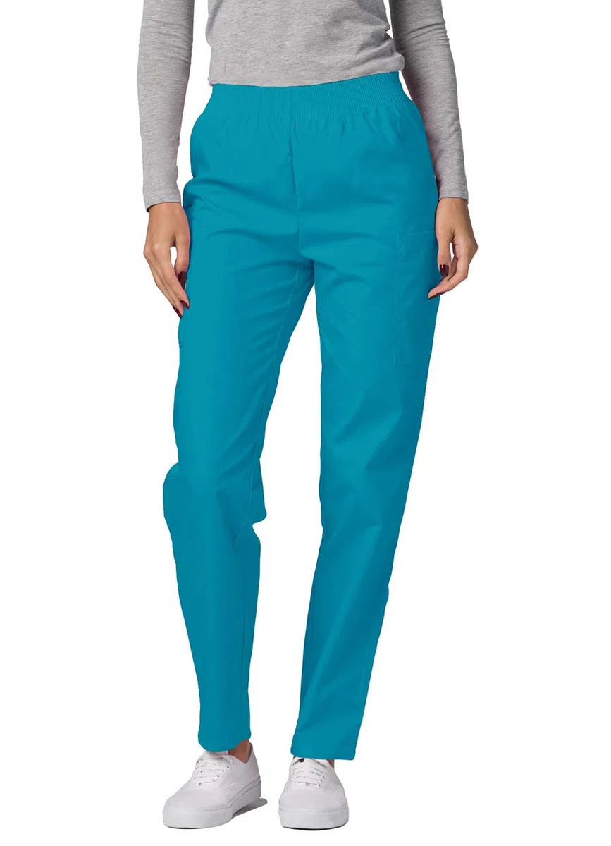 Adar Uniforme médico para mujer: chaqueta y pantalones elásticos sin cordones