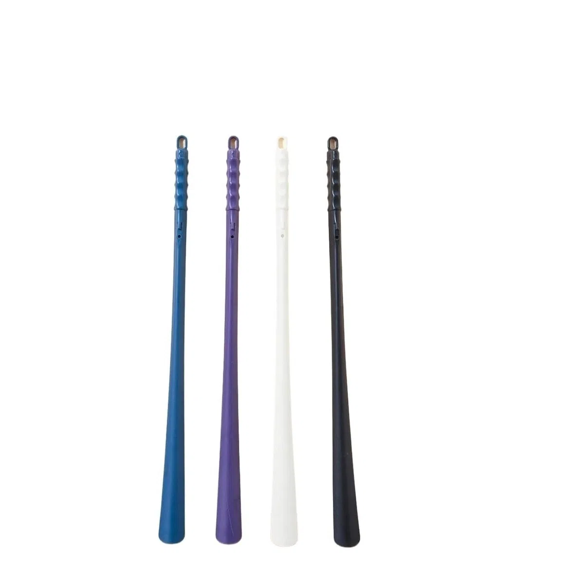 Calzadores de 65 cm Calzador de plástico ABS Calzador de mango largo Calzador útil Enganche para levantar zapatos Cuchara para zapatos Herramientas para el hogar Calzador de viaje (65 cm morado)
