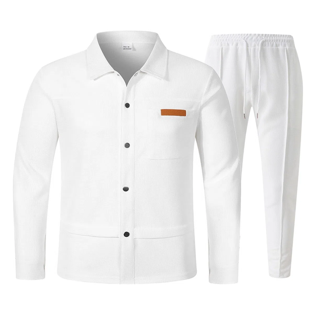 Conjunto genérico de 2 piezas para hombre de algodón camiseta corta cuello redondo manga corta verano casual transpirable suave cómodo ocio vacaciones playa deporte moda A68