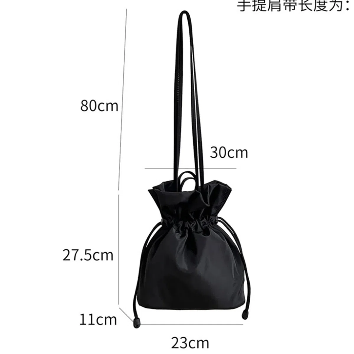 Bolsos de Cubo Bolsos de hombro con cordón nailon