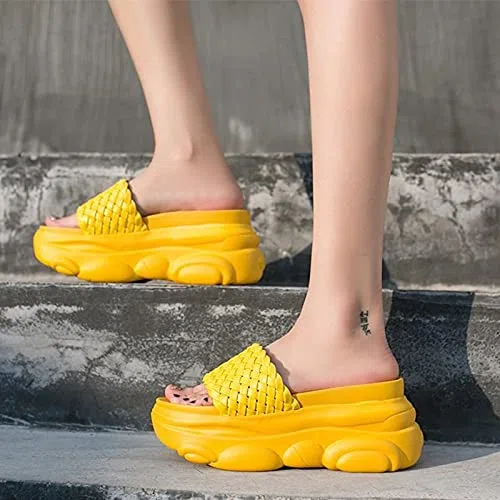 YHQZNLXQ Zapatillas de Mujer, Zapatillas de Plataforma de Verano para Mujer, Zapatos de Playa al Aire Libre, Chanclas de Antideslizantes con cuña para Mujer