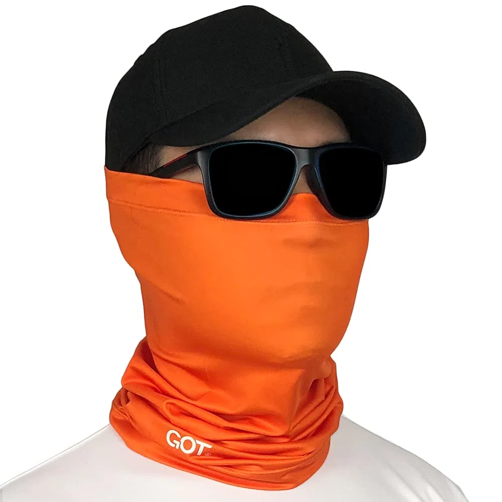 GOT Sports - Braga de cuello para pesca, protección solar factor 50+, máscara facial UV, para hombres y mujeres, cubierta facial de camuflaje