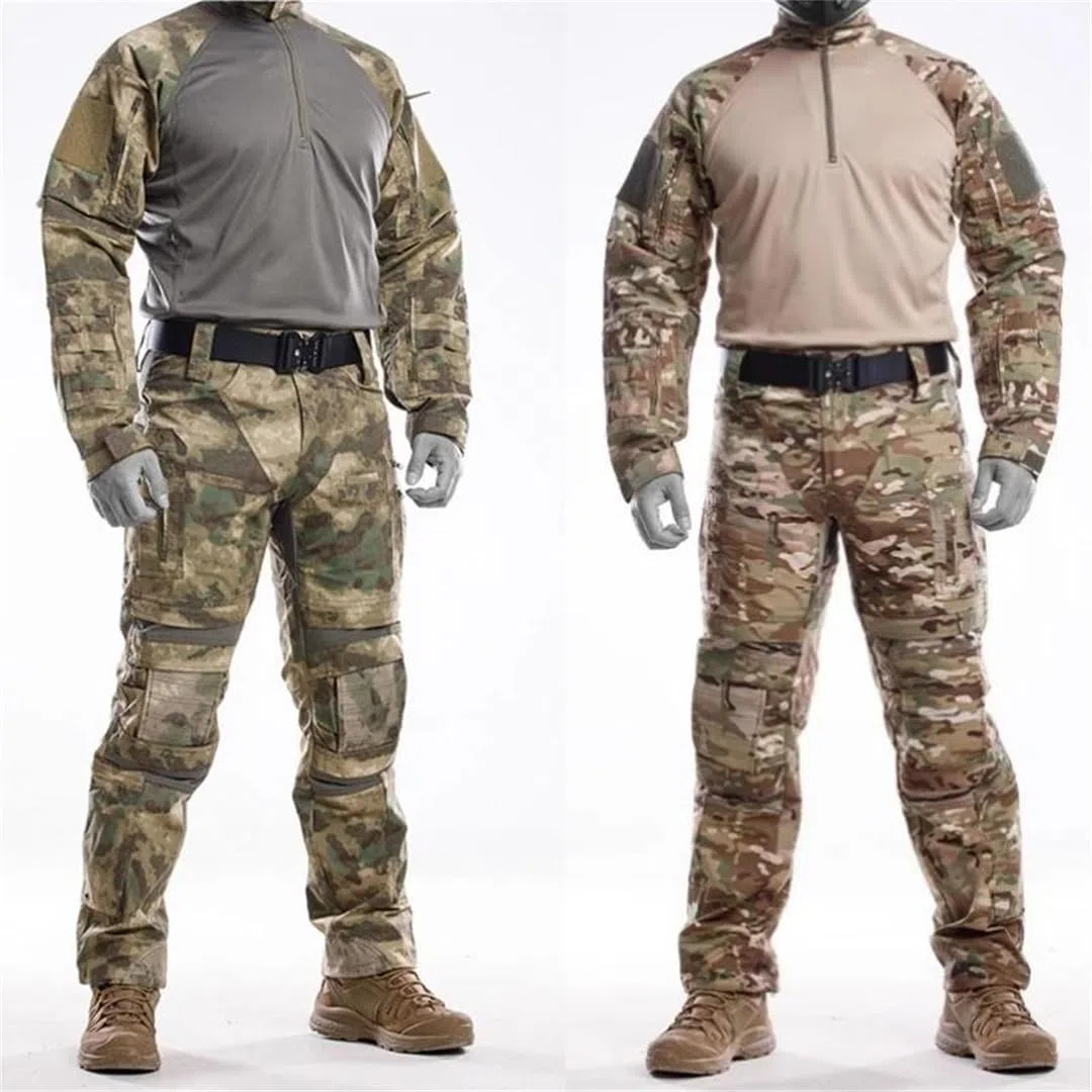 Multicam - Traje táctico de combate, uniforme de camuflaje, equipo de entrenamiento al aire libre, ropa de caza y trabajo