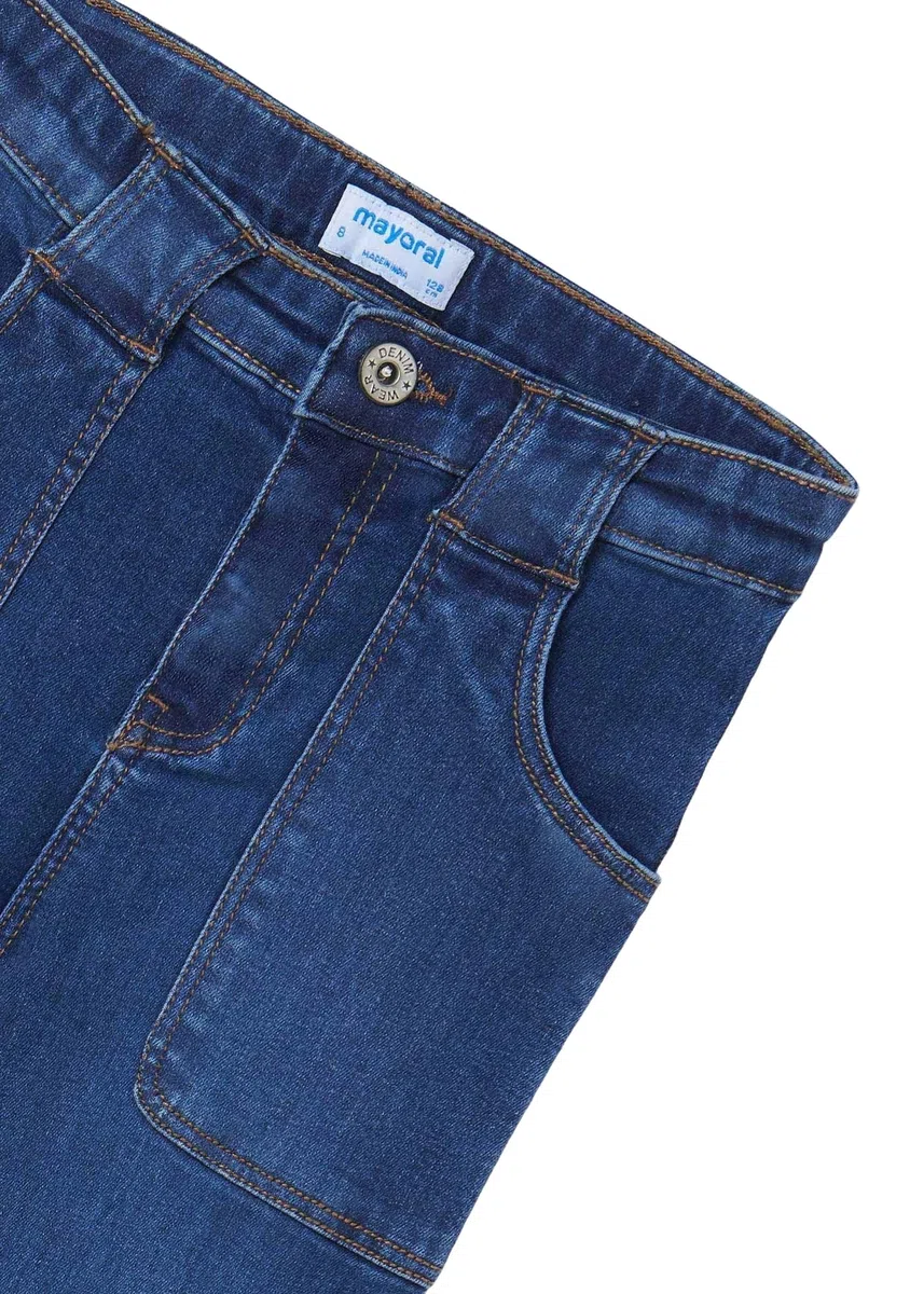 Mayoral 7591 Pantalones de Vaqueros Avellados para Niña