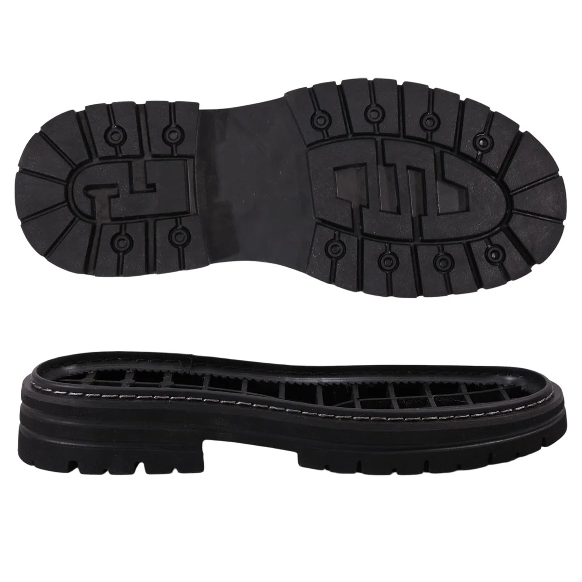 CHGCRAFT Suela de goma de repuesto para zapatos, 1 par, antideslizante, protector de reparación de zapatos para parte inferior, color negro, 42 EU