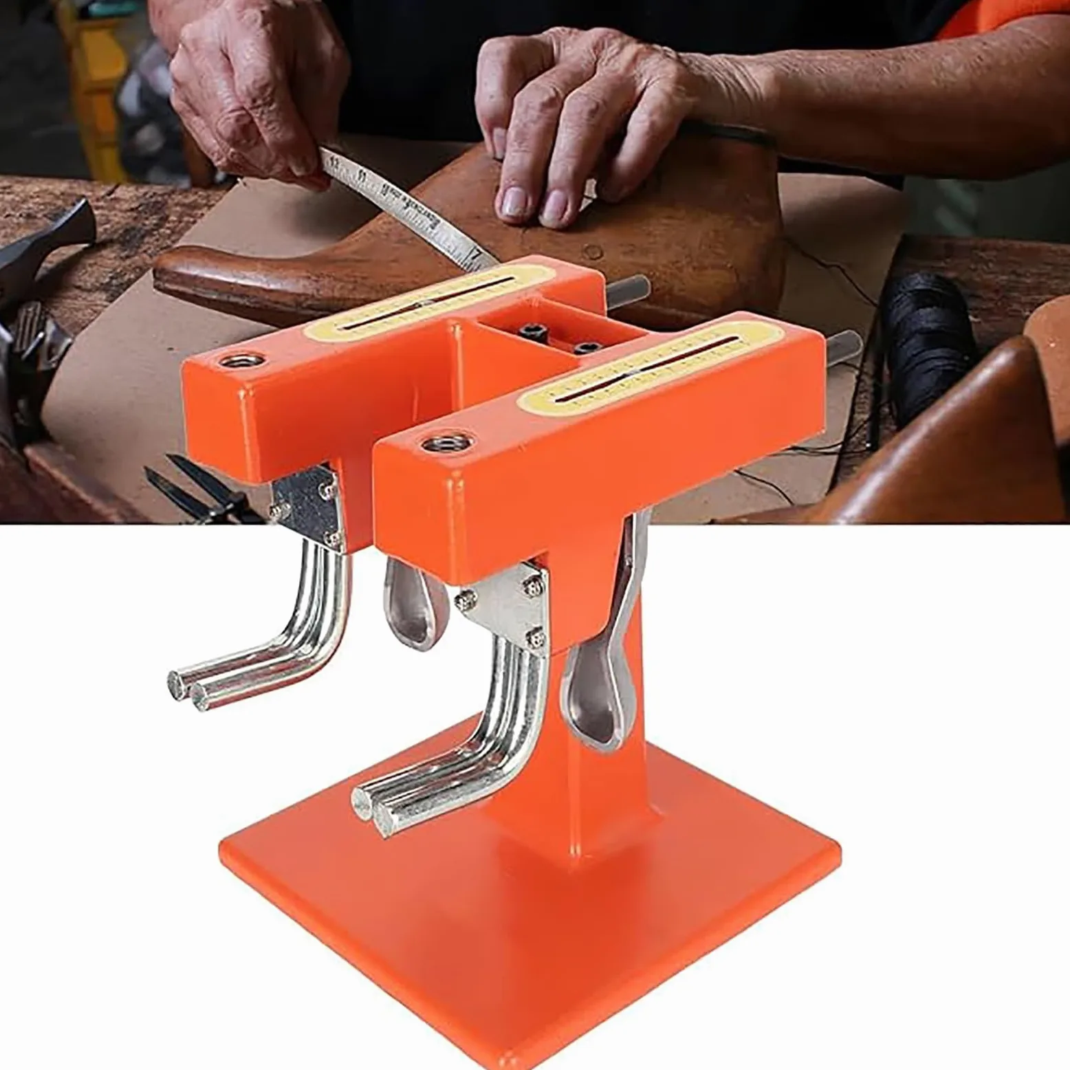 Genérico Ensanchadora de Zapatos de Dos Cabezales, máquina estiradora de Zapatos, ensanchadora de Zapatos Profesional, máquina de expansión de Zapatos de Aluminio de Ancho y Longitud Ajustables.