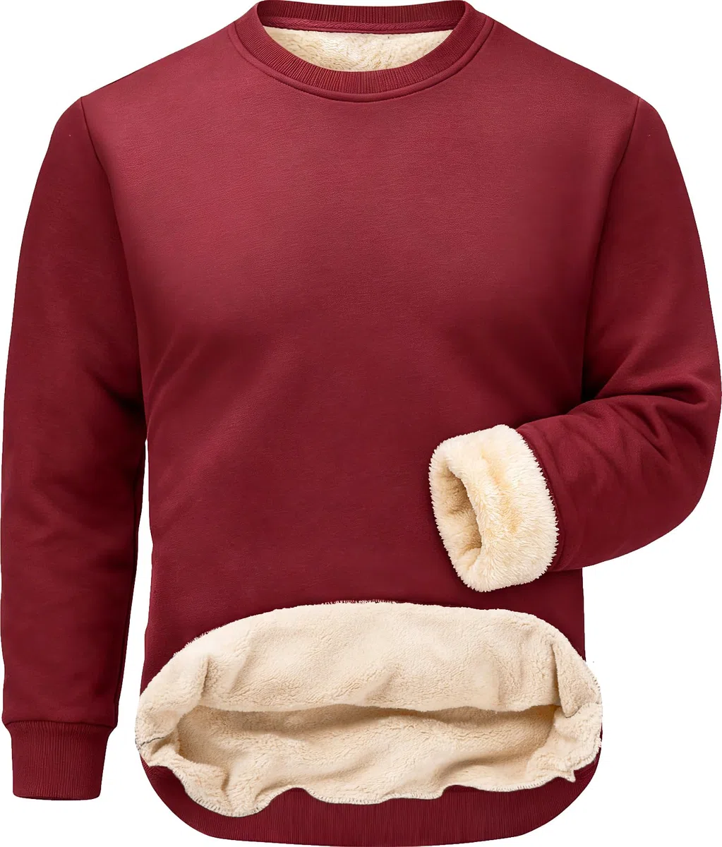 Tansozer Sudadera Hombre Invierno Polar Cálido Cuello